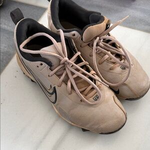 Nike grey and Black baseball cleats
